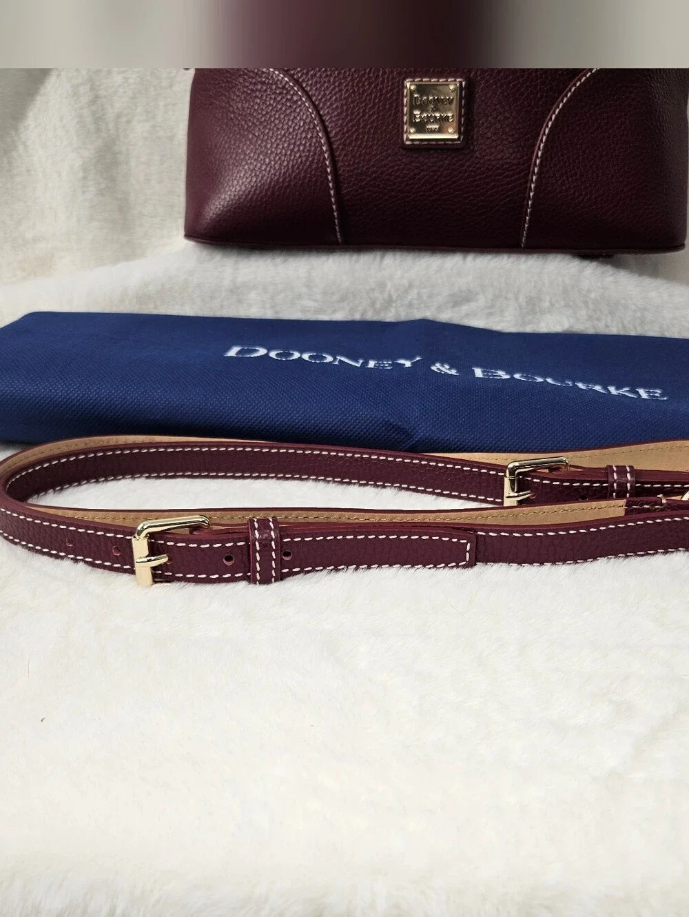 Dooney & Bourke Lucca Pebbled Leather Satchel Crossbody